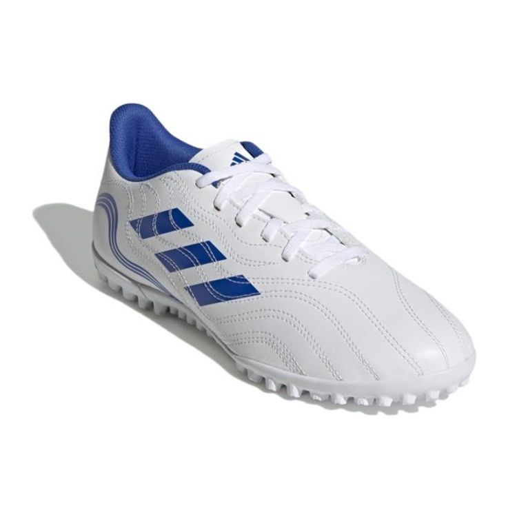 Adidas Copa Sense.4 Comfortable TF (Rubber Studs) Slip-Resistant Durable Support Football Shoes Men Football Shoes White Blue GW7389