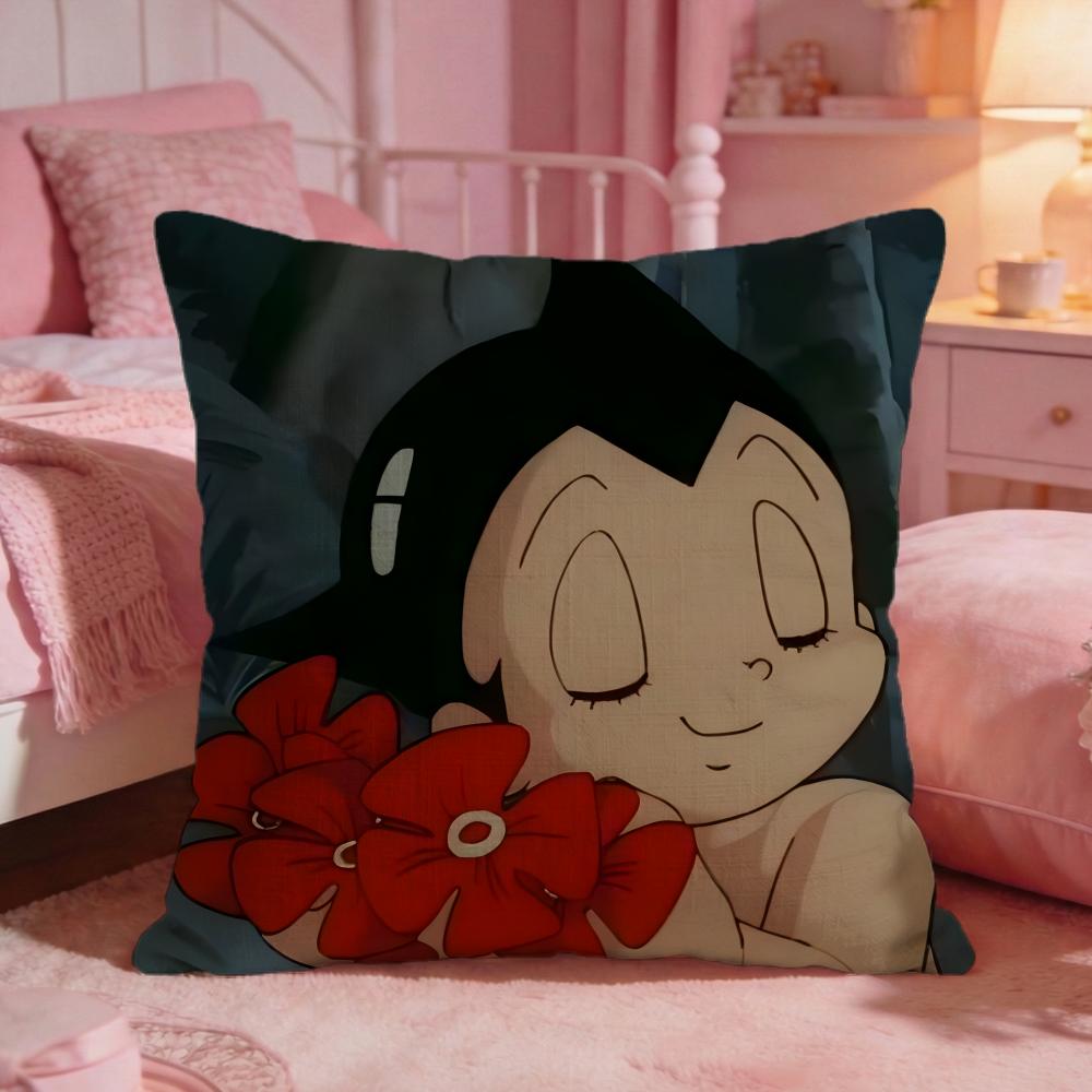 Astro BBoys Cute Cartoon Cushion Cover Premium Comfort Reversible Pillow Cove Two In One Design For Any Room Car Interior