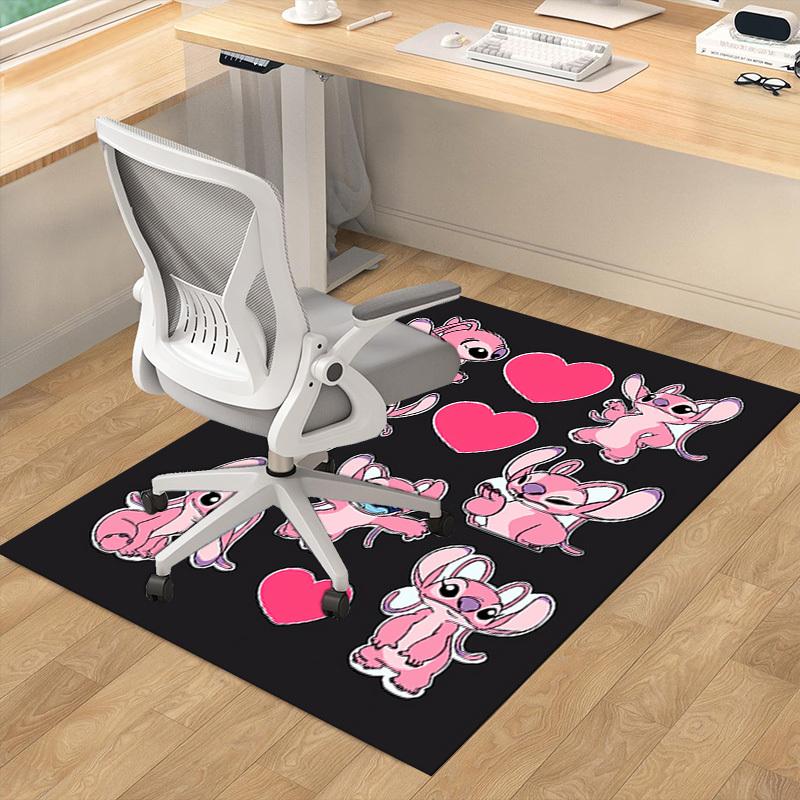 1pc Cute Pink Stitch Character Rug for Home Decor, Office Carpet, Chair Cover, Outdoor Mat, Gift Ideaz049076