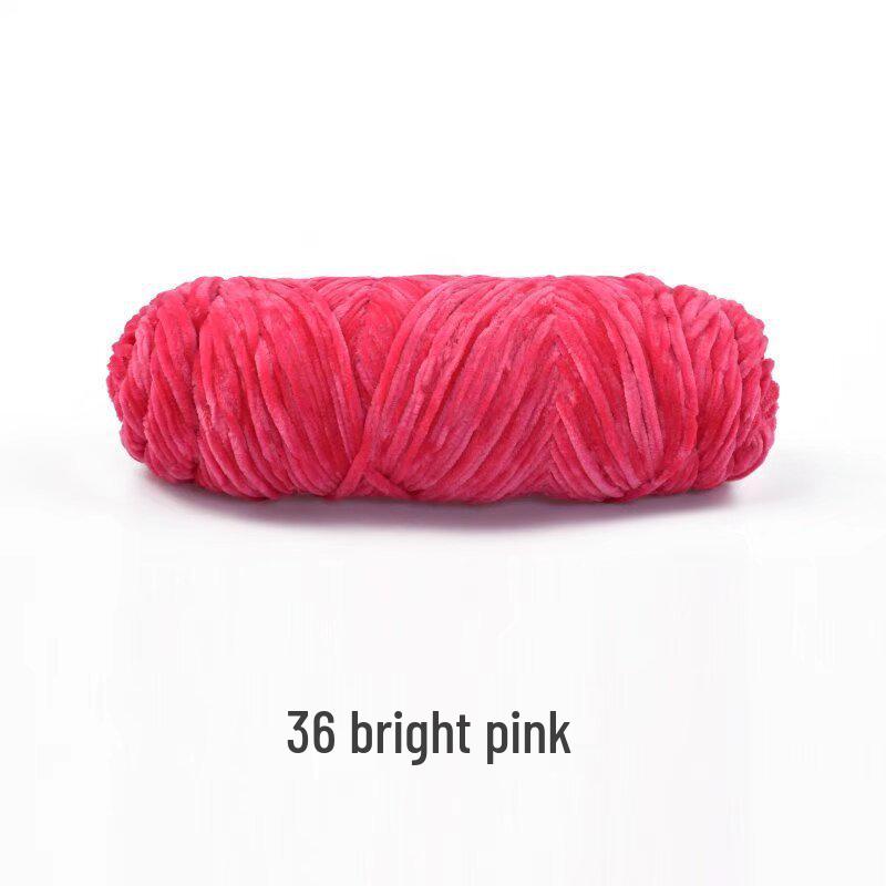 Handmade Chenille Yarn Ball: Velvet Thick Crochet and Knitting Material
