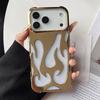 Hollow flame pattern heat dissipation silicone phone case for iPhone 17 16 15 14 13 12 11 Pro Max Air shockproof soft back cover