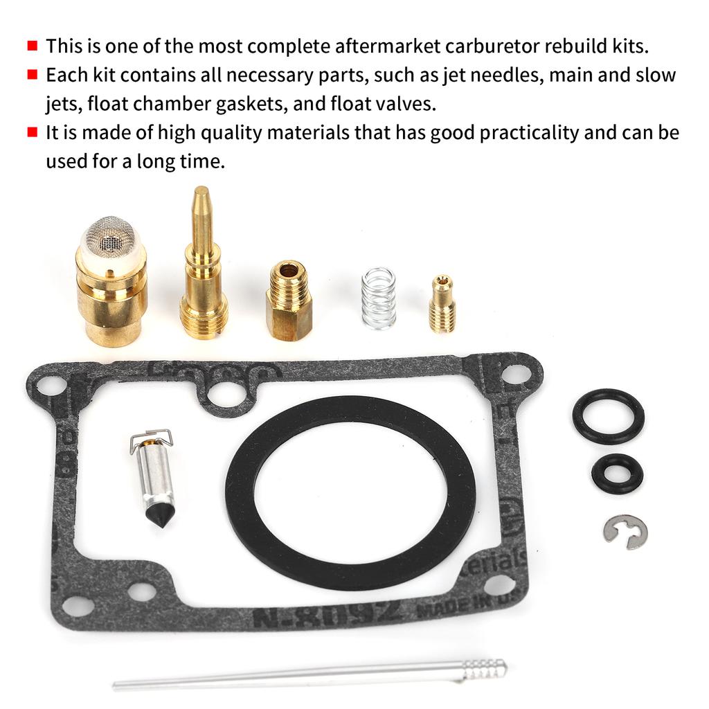 Carburetor Repair Kit Motorcycle Carb Rebuild Tool Sets Fit for Yamaha Blaster 200 YFS200 1988‑2006