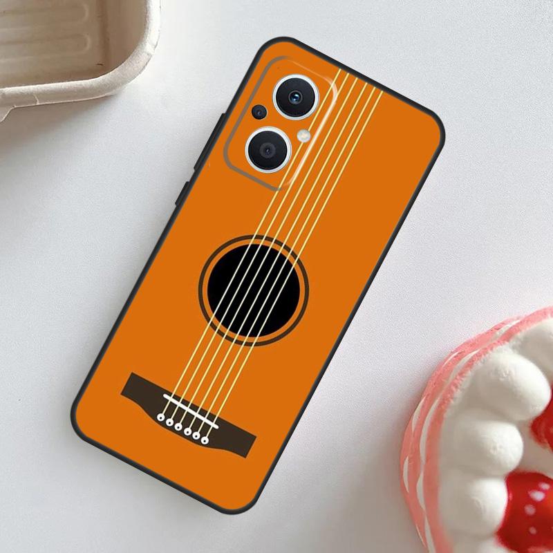Guitar Violin Fiddle Music Case For OPPO Reno 7 8 6 5 4 Lite 8T 4Z 5Z 11 F 10 Pro OPPO Find X6 X5 Pro X2 X3 Neo Cover