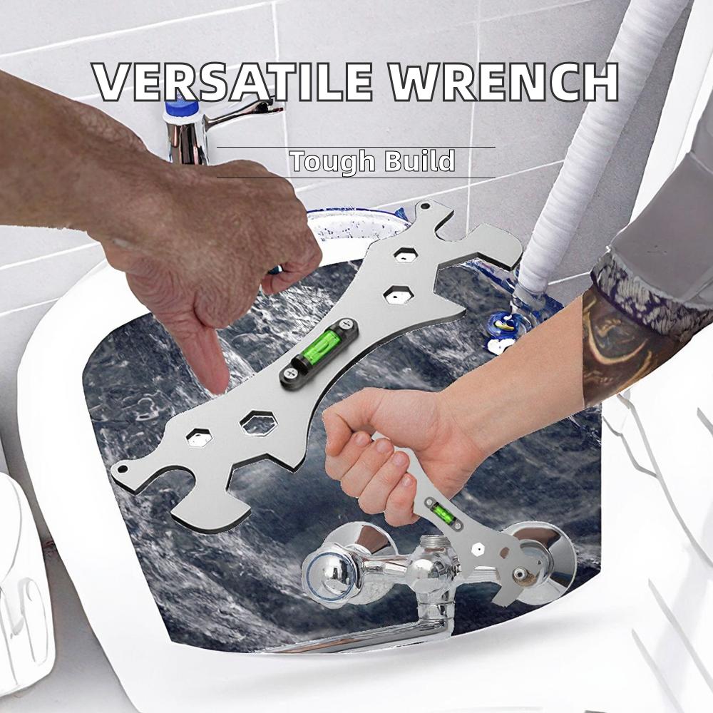 Multifunctional Universal Repair Wrench Set Bend Angle Leveling for Shower Faucet Installation Bathroom Maintenance 9mm 12mm 14mm 17mm 23mm 30mm