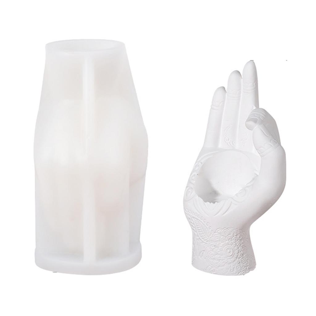Guanyin Candle Silicone Mould Non-Stick Soap Plaster Craft DIY Home Decorations Resin Molds Tool for Aromatherapy
