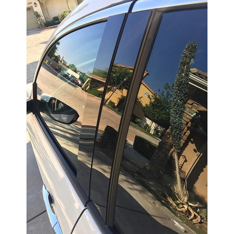 Autosäulenverkleidungen Schwarz für Dodge Ram 1500/2500/3500 Crew/Quad/Extended Cab 2002-2008 Fensterzierleistenabdeckung B-Säulenleiste Aufkleber