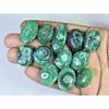 260Cts.Color Enhanced Green Solar Cab Agate Oval Loose Gemstone 12Pcs Lot C-2125