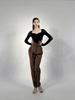 Women's Floral Latin Dance Slim-Fit Long-Sleeve Top - Modern & Stylish Design