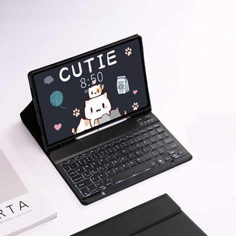 Colorful Backlit Bluetooth Keyboard Case for 2026 Redmi Pad 2 - 9.7-inch Tablet