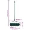 Lawn Aerator Roller with Aeration Tines for Lawn Care