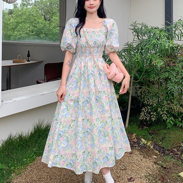Sweet Girl Floral Midi Dress: Plus Size, Waist-Cinched, Gentle Style for Summer 2026