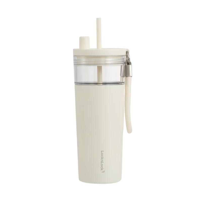 LocknLock Tea Separation Insulated Straw Bottle