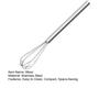 Mini Manual Whisk Stainless Steel Hand Mixer Coffee Blending Whisk Compact Kitchen Tool