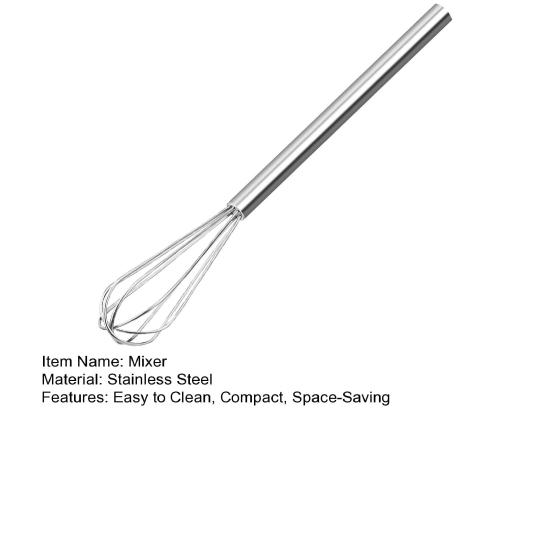 Mini Manual Whisk Stainless Steel Hand Mixer Coffee Blending Whisk Compact Kitchen Tool