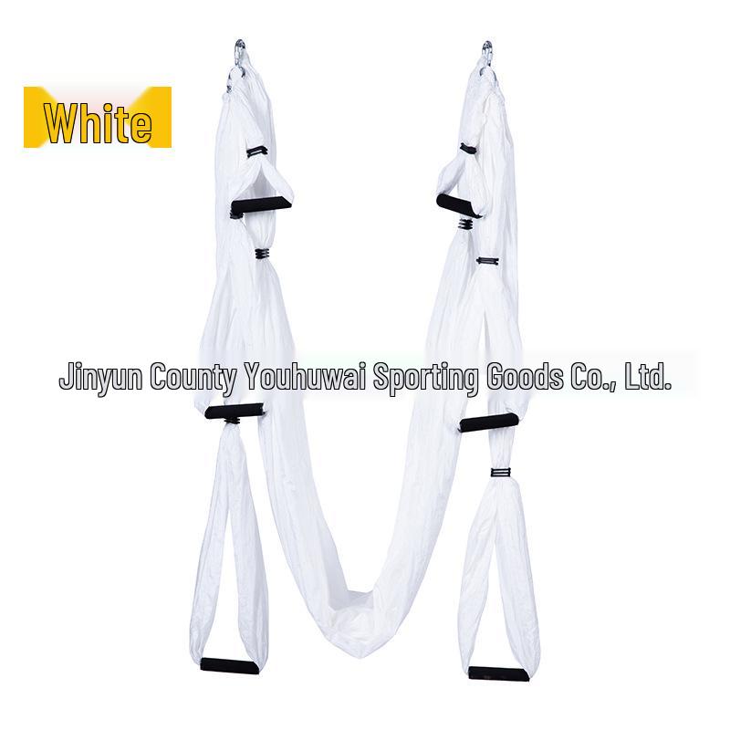 Aerial Yoga Hammock with 6 Handles - Non-Elastic Nylon for Studio Inversion Fitness