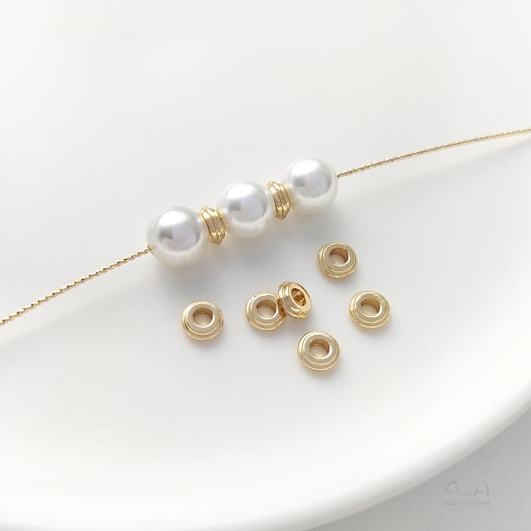 

Кольцо-спейсер из золота 14 карат с двойным плетеным узлом для изготовления украшений своими руками