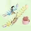 120/240cm Colorful Sugar Glider Toys Elastic Climbing Rope Swing Toys Pet Cage Decoration Parrot Cockatiel Pet Stand Training Supplies