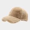 Ins New Style Solid-Color Long-Plush Vacation-Style Warm Hat - Women's Trendy Autumn  Winter Outdoor Versatile Baseball Cap