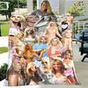 Star Britney Spears Printed Blanket Flannel Warm Blankets Soft And Comfortable Blanket Bed Linings Cubre Cama Birthday Gift
