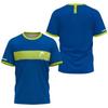 T-shirt da uomo stampata in 3D con freccia, asciugatura rapida, per sport come Tennis, Pickleball, Badminton, Moda di strada, Manica corta