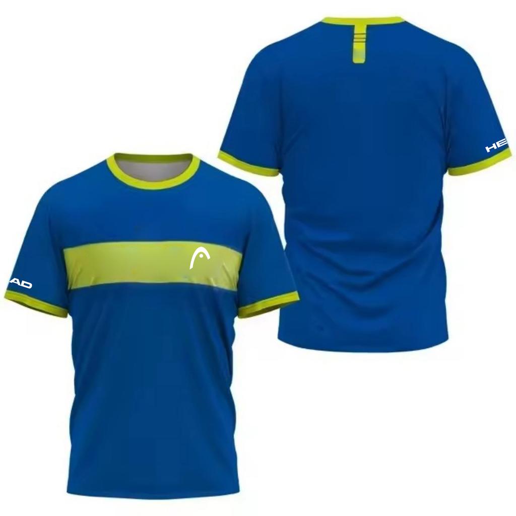 T-shirt da uomo stampata in 3D con freccia, asciugatura rapida, per sport come Tennis, Pickleball, Badminton, Moda di strada, Manica corta