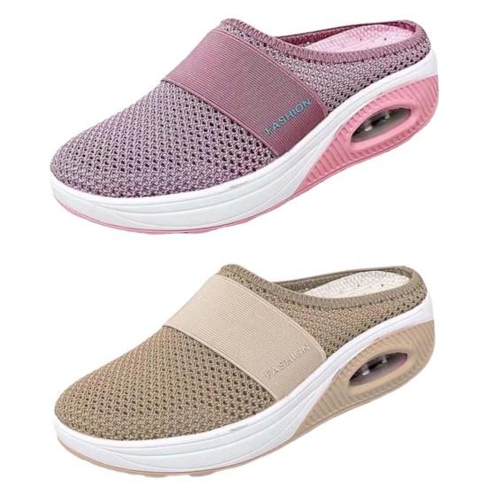 Fashion Round Toe Hollow Durable Women Outdoor Breathable Walking Slippers for Leisure