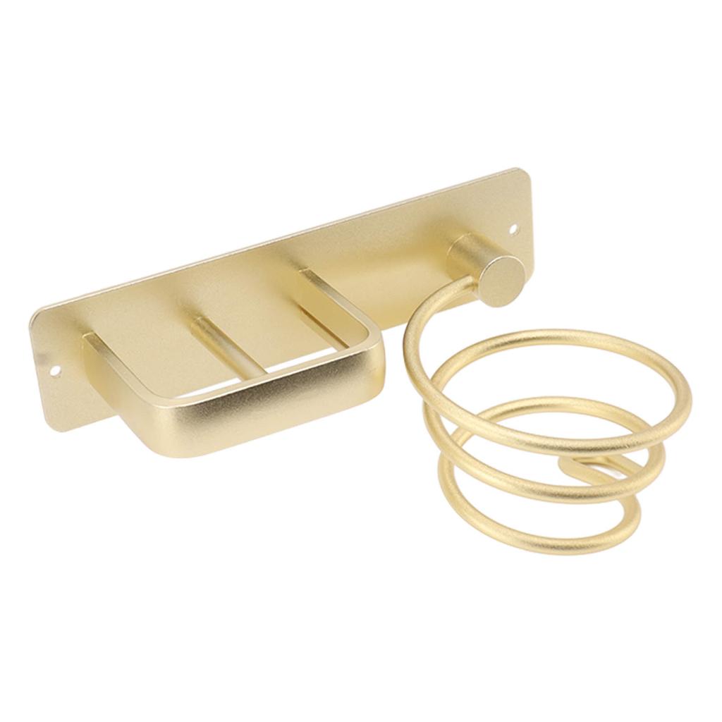 Hair Dryer Holder Hair Straightener Storage Bracket Rack Space Aluminum Home Decoration