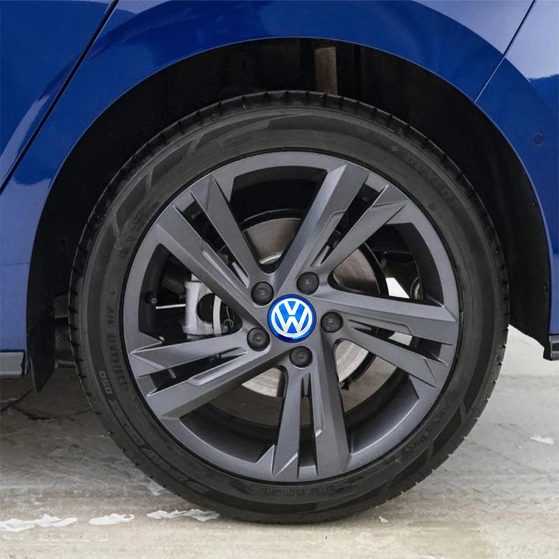 For VW Volkswagen Jetta MK5 Golf 56mm-120mm Car Wheel Center Hub Cap Sticker Accessories For Volkswagen VW R-line R GTI Polo Gol ED1