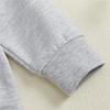 Completo Autunnale per Bambini e Neonati Maschi Felpe Ricamate a Manica Lunga e Pantaloni Lunghi a Quadri Set di 2 Pezzi