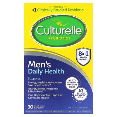 Probiotic, Men's Daily Health, 10 Billion CFU, 30 Capsules Once Daily