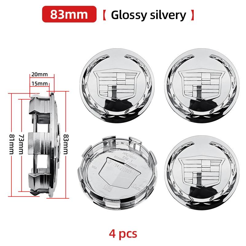 

4pcs 83mm 9595891 ABS Car wheel Hub Cap Emblem badge logo for Cadillac Escalade Accessories