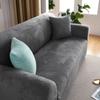 Fundas de Sofá para Sala de Estar Elásticas de Terciopelo Felpa Color Sólido Cubre Sofá Esquinero en Forma de L Funda para Sillón Decoración del Hogar