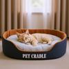 Removable Washable Cat & Dog Bed - All-Season Nest for Pets