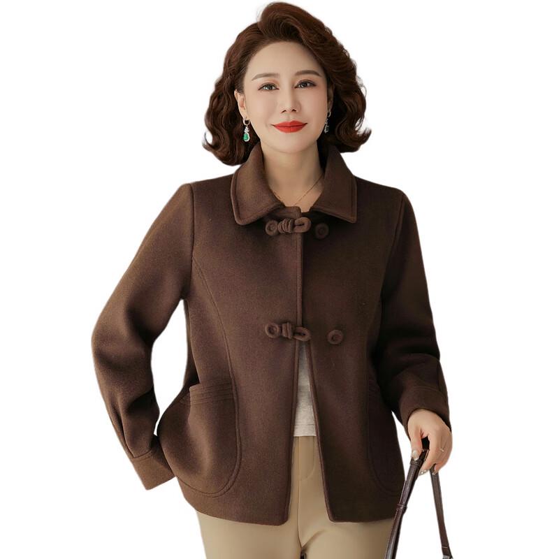 Women's 2025 Autumn Loose Woolen Coat for Middle-Aged