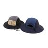 Retro color matching quick drying bucket hat outdoor mountain visor mountain camping sun protection western denim