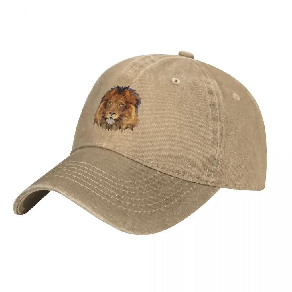 Lion Denim Baseball Cap King of the Jungle Male Print Trucker Hat Spring Retro Sports High Quality Adjustable Baseball Caps