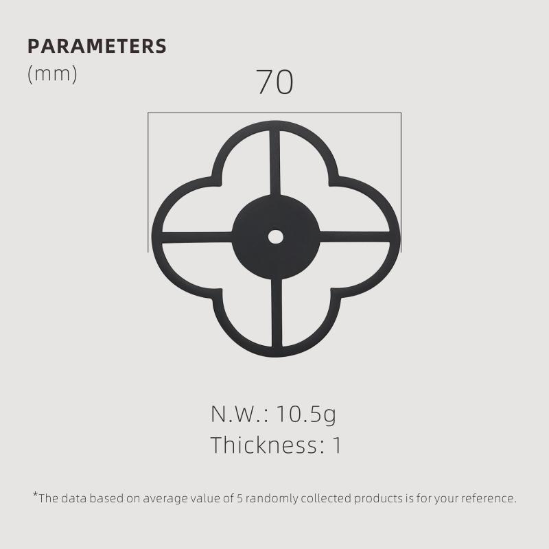 Dooroom Brass Furniture Handle Hook Gasket Rural Style Personalized Decoration Washer