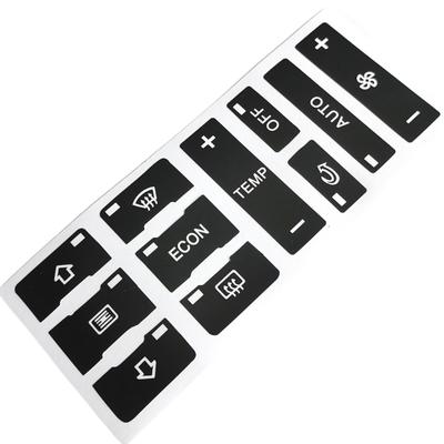 PVC Air Conditioning Switches Decals Easy Install & Scratches Resistant Climate Control Stickers for German Car