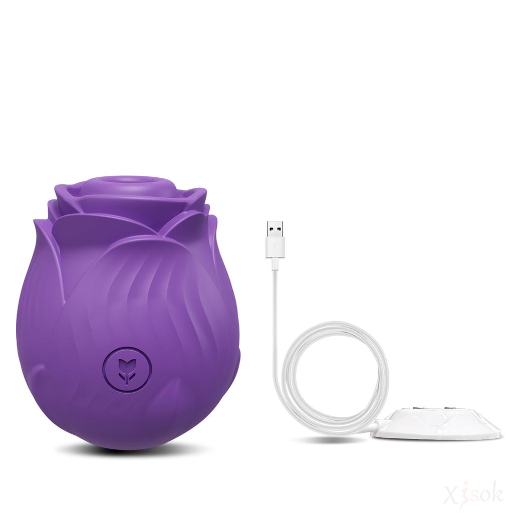 Saug-Rose Vibrator Spielzeug für Frauen Vakuum Stimulator Oral Brustwarzen Klitoris Sauger Weibliche Sexspielzeuge für Frauen Erwachsene Sexshop