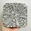 Snow Blue/Red Crystal Evening Clutches WHTUOHENG Diamond Party Prom Minaudiere Luxury Rhinestone Wedding Bridal Party Purse
