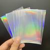 50ks 65x90mm Holografické chrániče karet Laserové fóliové obaly Pro TCG herní karty Sběratelské úložiště
