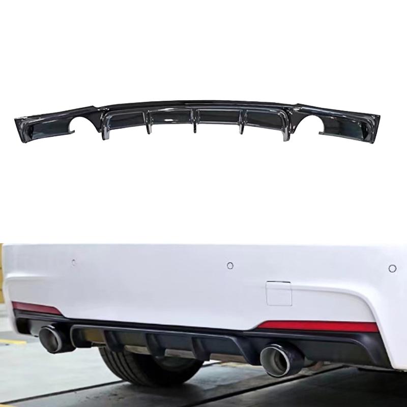 For BMW For BMW 3 Series F30 F31 M Sport 2013 2014 2015 2016 2017 2018 2019 Car Rear Bumper Lip Spoiler Body Kit Glossy Black