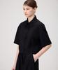Pildeoseu Women'S Semi-Oversized Cropped Half Shirt Black