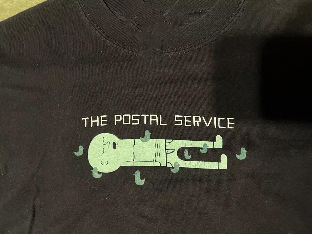 New Popular The Postal Service Black T-Shirt Cotton Full Size Unisex T-Shirt