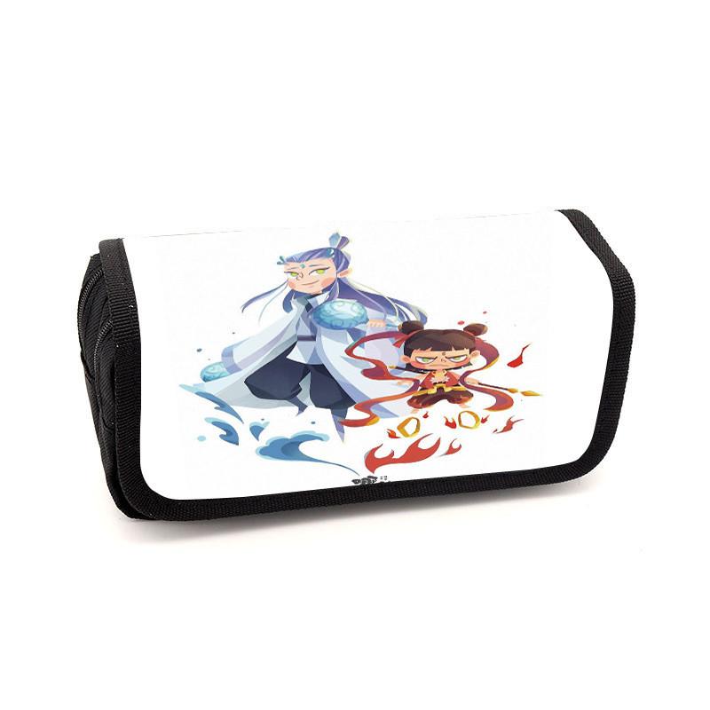 Childrens Minimalist Pencil Case With Ne Zha Print Design For Daily School Use