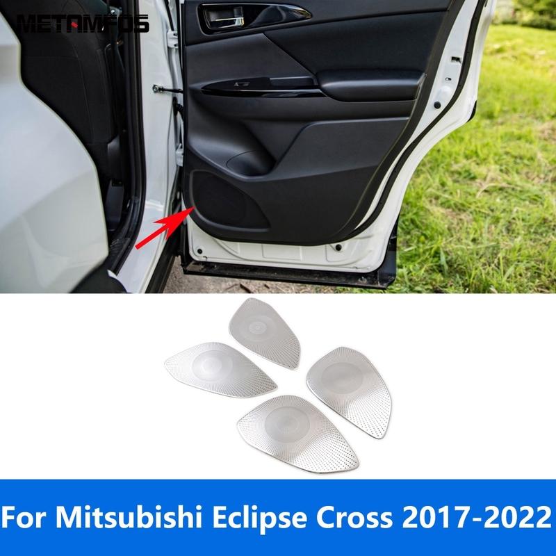 For Mitsubishi Eclipse Cross 2017-  Car Door Sound Audio Speaker Loudspeaker Cover Trim Interior Accessories Car Styling