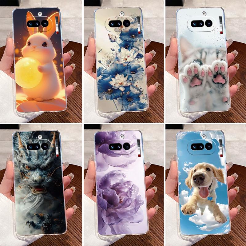 Casing For Nothing Phone 4A 5G A069 Luxury Dragon Cute Cool Boys Girls Soft silicone Phone Case Back Cover Transparent TPU Shell