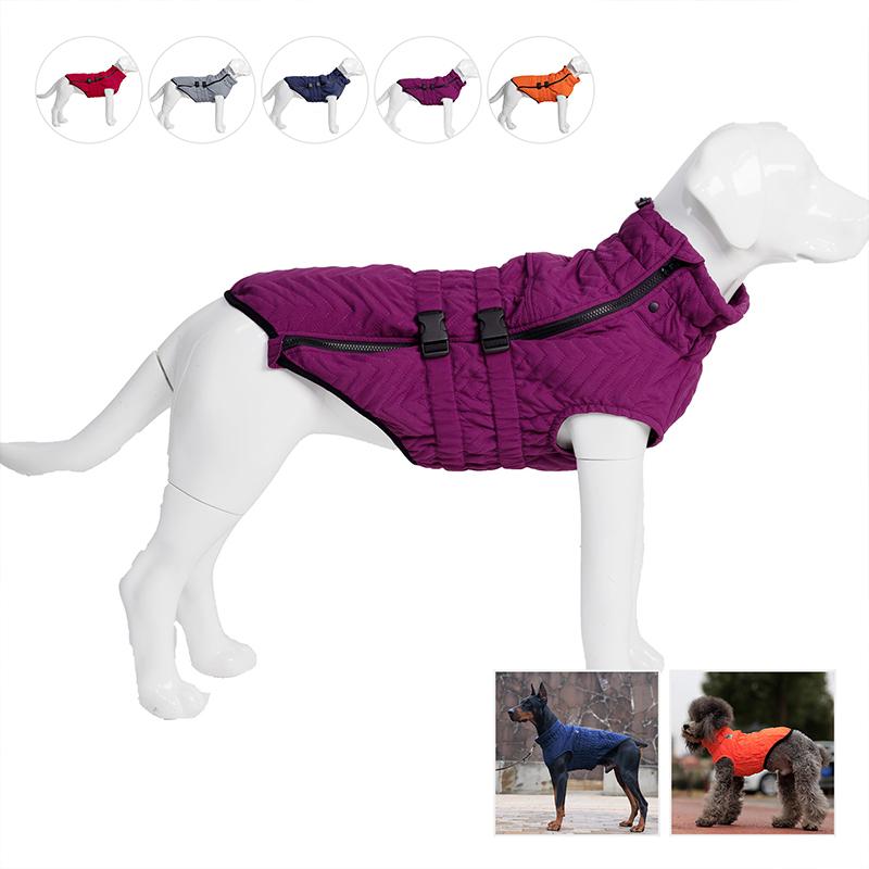 Pet Dog Warm Quilted Vest WaistCoat Outdoor Thicken Jacket For Small Medium Large Dogs Jumpsuit Corgi Husky Golden Retriever