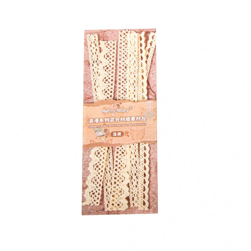 18Pcs Lace Trim Journal DIY Decorative Papers Multi - Style No Repeat Greeting Card Envelope Decor Supplies