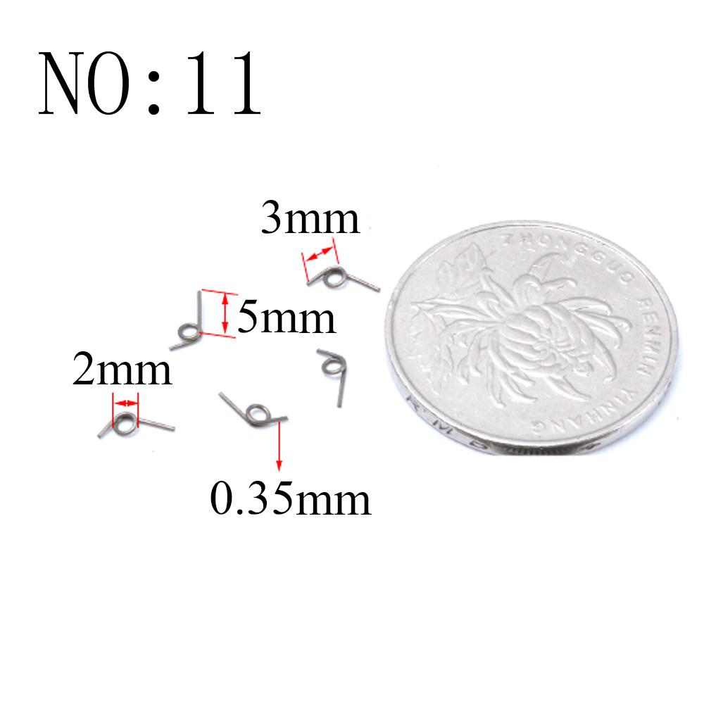 20 Stück Drahtdurchmesser 0,3 mm Mikro Mini 304 Edelstahl Torsionsfeder Für Schmuck